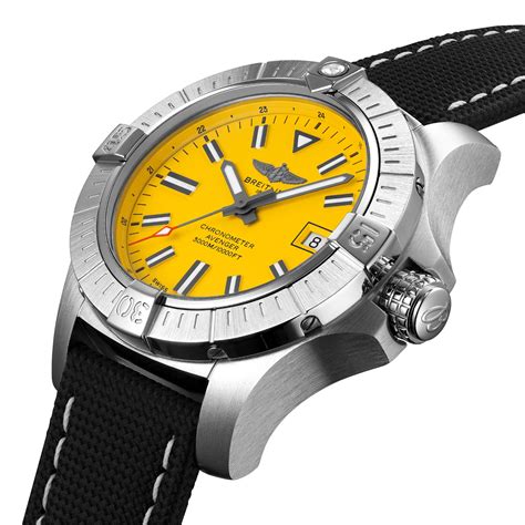 breitling avenger seawolf mens stainless steel strap watch|breitling seawolf chrono.